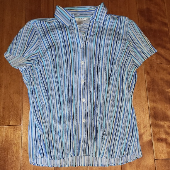 Como Fred David button-up collared blouse - Picture 2 of 6